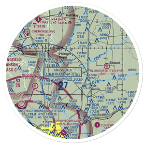 Marshall Field (MO14) VFR Sectional Sticker (30 mile)