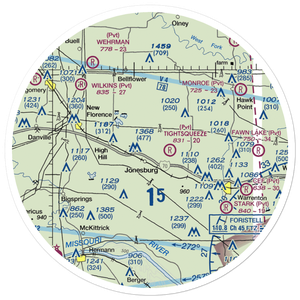 Adventures Aloft Airport (MO07) VFR Sectional Sticker (30 mile)