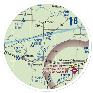 Lyell Airport (MO04) VFR Sectional Sticker (20 mile)