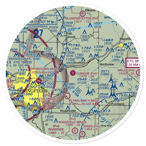 Cuinche Airport (MO01) VFR Sectional Sticker (30 mile)