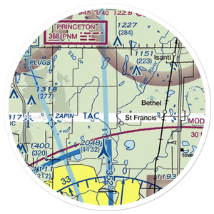 Aero-Plain Airport (MN98) VFR Sectional Sticker (20 mile)