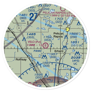 Velo Airstrip (MN95) VFR Sectional Sticker (20 mile)