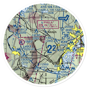 Lennartson Airport (MN92) VFR Sectional Sticker (20 mile)