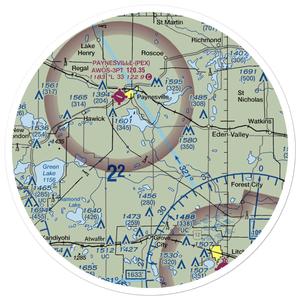 Empire Valley Airport (MN88) VFR Sectional Sticker (30 mile)