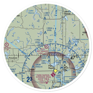 Sky Manor Aero Estates Airport (MN86) VFR Sectional Sticker (30 mile)