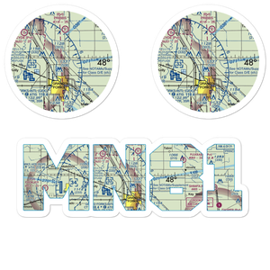 J J and T Airport (MN81) VFR Sectional Sticker Pack