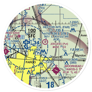 Jerger's Field (MN77) VFR Sectional Sticker (20 mile)