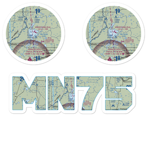 Krezowski Seaplane Base (MN75) VFR Sectional Sticker Pack