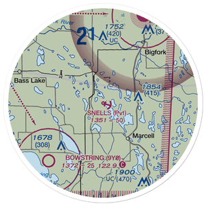 Snell's Seaplane Base (MN73) VFR Sectional Sticker (20 mile)