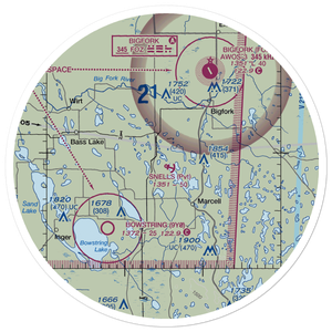 Snell's Seaplane Base (MN73) VFR Sectional Sticker (30 mile)