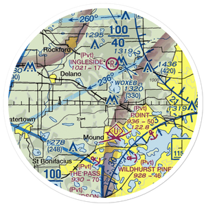 Maple Airport (MN69) VFR Sectional Sticker (20 mile)