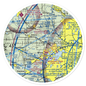 Maple Airport (MN69) VFR Sectional Sticker (30 mile)