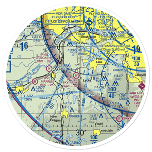Sky Park Airport (MN67) VFR Sectional Sticker (30 mile)