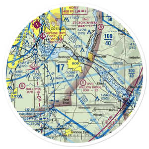 Sky Meadow Airport (MN58) VFR Sectional Sticker (30 mile)