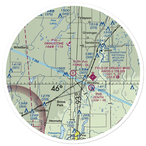Bush Field (MN57) VFR Sectional Sticker (30 mile)