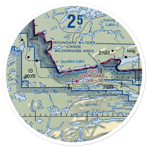 Gunflint Seaplane Base (MN54) VFR Sectional Sticker (20 mile)