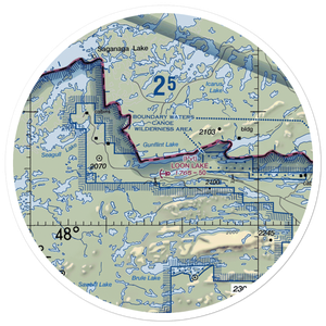 Gunflint Seaplane Base (MN54) VFR Sectional Sticker (30 mile)