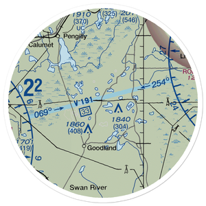 Gospel Ranch Airport (MN52) VFR Sectional Sticker (20 mile)