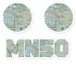 Arthur Field (MN50) VFR Sectional Sticker Pack