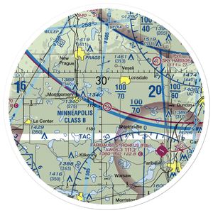 Tuma Private Airport (MN49) VFR Sectional Sticker (30 mile)