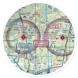 Cameron's Airport (MN47) VFR Sectional Sticker (30 mile)