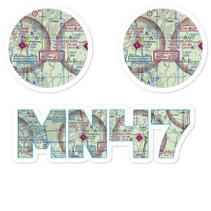 Cameron's Airport (MN47) VFR Sectional Sticker Pack