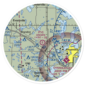 Angen Field (MN44) VFR Sectional Sticker (20 mile)