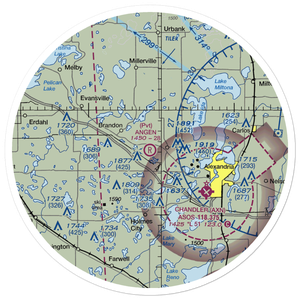 Angen Field (MN44) VFR Sectional Sticker (30 mile)