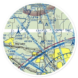 Meadowvale Airport (MN40) VFR Sectional Sticker (20 mile)