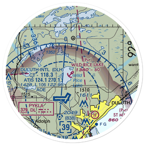 Wild Rice Lake Seaplane Base (MN35) VFR Sectional Sticker (20 mile)
