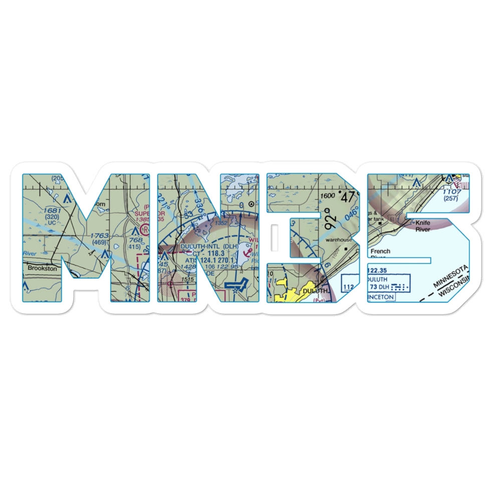 Wild Rice Lake Seaplane Base (MN35) VFR Sectional Sticker 