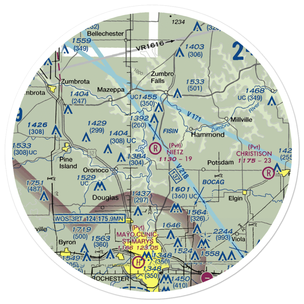 Nietz Airstrip (MN32) VFR Sectional Sticker (30 mile) 