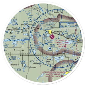 L & M Aerodrome (MN31) VFR Sectional Sticker (30 mile)