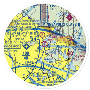 Surfside Airport (MN24) VFR Sectional Sticker (20 mile)