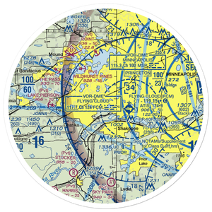 Rileys Landing Seaplane Base (MN21) VFR Sectional Sticker (30 mile)