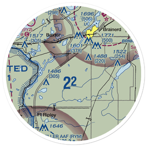 Jackson Field (MN17) VFR Sectional Sticker (20 mile)