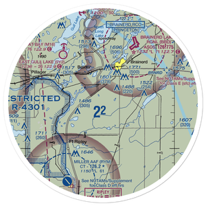 Jackson Field (MN17) VFR Sectional Sticker (30 mile)