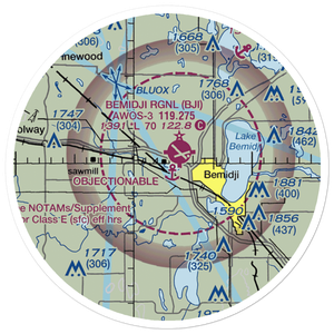 Moberg Air Base (MN13) VFR Sectional Sticker (20 mile)