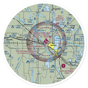 Moberg Air Base (MN13) VFR Sectional Sticker (30 mile)