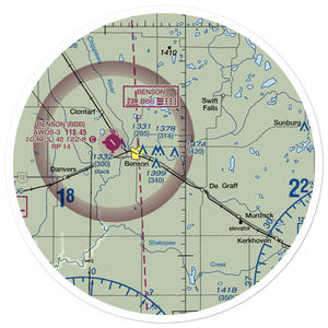 Lorenz Airport (MN11) VFR Sectional Sticker (30 mile)