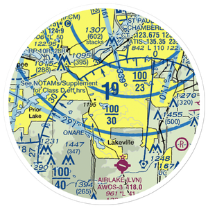 Crystal Lake Seaplane Base (MN09) VFR Sectional Sticker (20 mile)