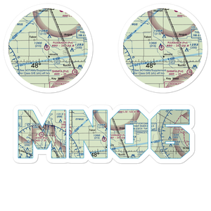 Pulkrabek Private Landing Field (MN06) VFR Sectional Sticker Pack