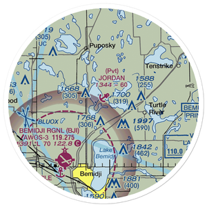 Jordan Seaplane Base (MN05) VFR Sectional Sticker (20 mile)