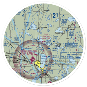 Jordan Seaplane Base (MN05) VFR Sectional Sticker (30 mile)
