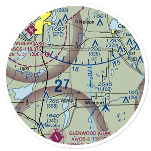 Aggies Landing Airport (MN04) VFR Sectional Sticker (20 mile)