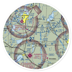 Aggies Landing Airport (MN04) VFR Sectional Sticker (30 mile)