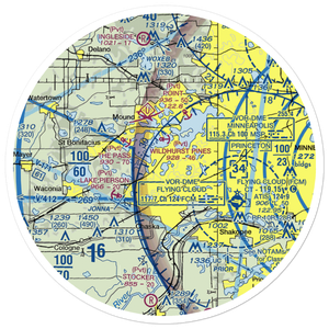 Lake Minnewashta Seaplane Base (MN02) VFR Sectional Sticker (30 mile)