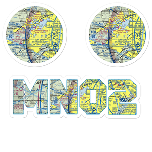 Lake Minnewashta Seaplane Base (MN02) VFR Sectional Sticker Pack