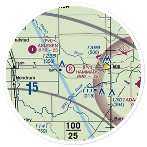 Hammars Farm Airport (MN01) VFR Sectional Sticker (20 mile)