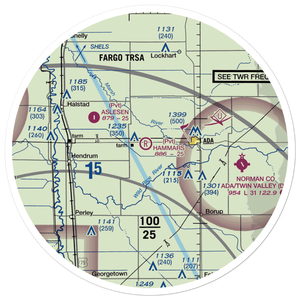 Hammars Farm Airport (MN01) VFR Sectional Sticker (30 mile)